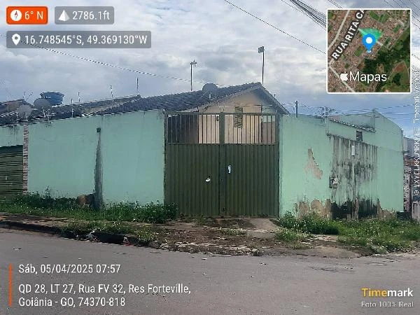 Imagem do leilão Leilão de Casa no RES Teles Neto XII com 2 Quartos e 1 Vaga na Garagem em Goiania - Goiás