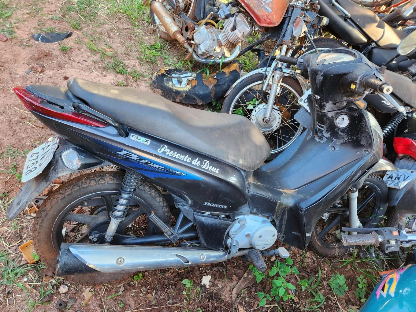 Imagem do leilão Leilão de Honda Biz Preta com Status de Sucata Inservível em Astorga - Paraná