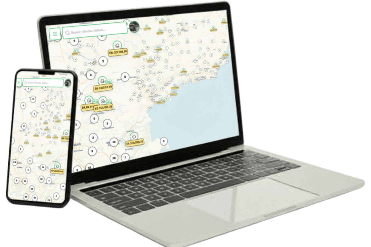 Dashboard do Mapa do Leilão